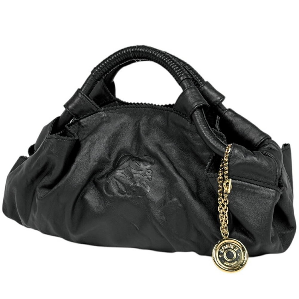 Loewe Nappa Aire Anagram Handbag Leather Black